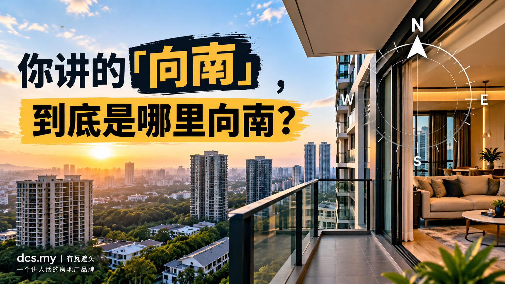 有瓦风水 Guide 01：你讲的向南，到底是哪里向南？