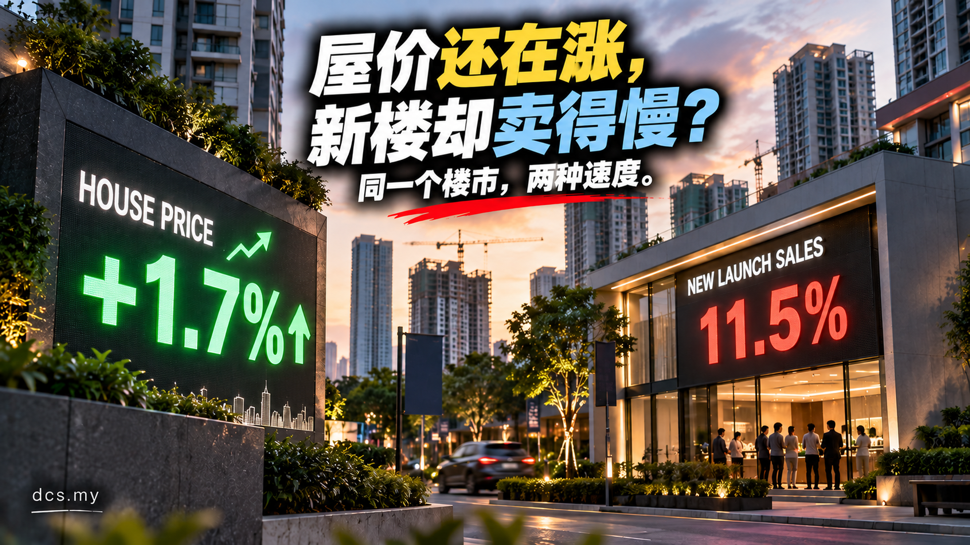 屋价还在涨，新楼却卖得慢：同一个楼市，两种速度