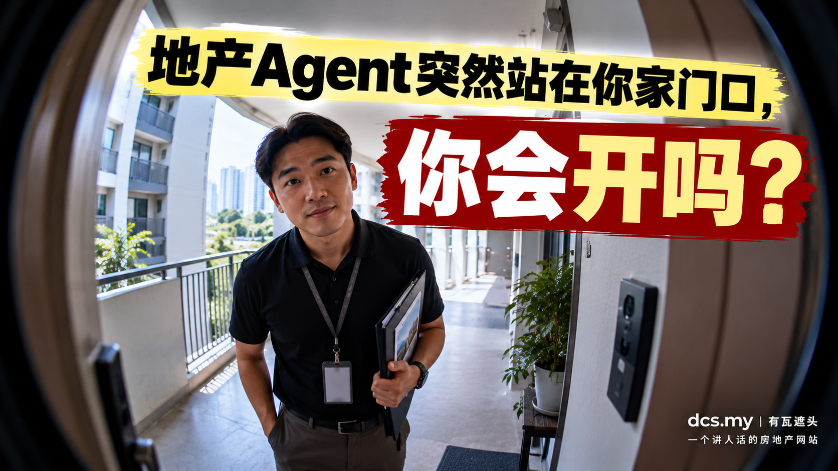 地产Agent突然站在你家门口,你会开门吗?