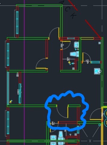 顾客圈起 floor plan 问墙能否拆除