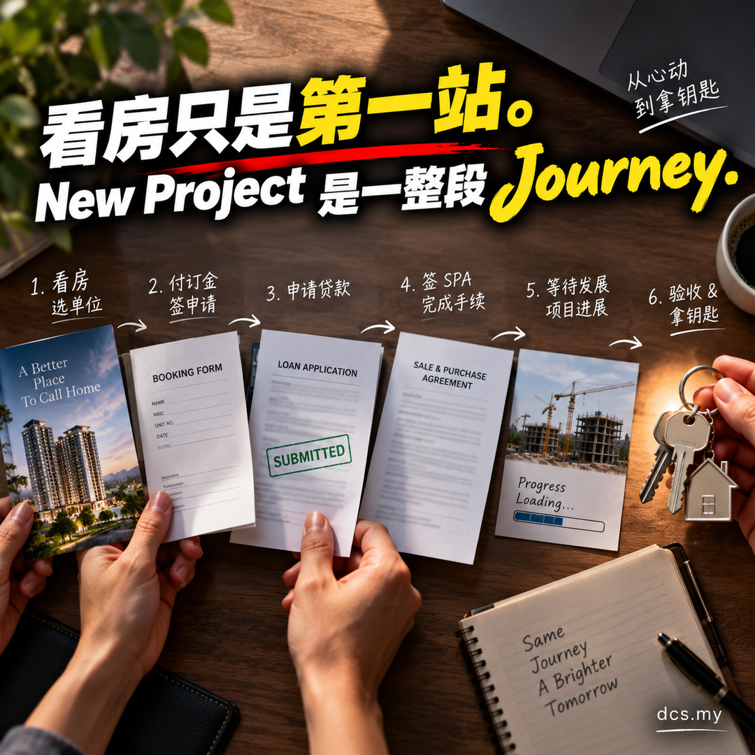 买 New Project，从看房到拿钥匙到底经过什么？｜Article Explanation Visual