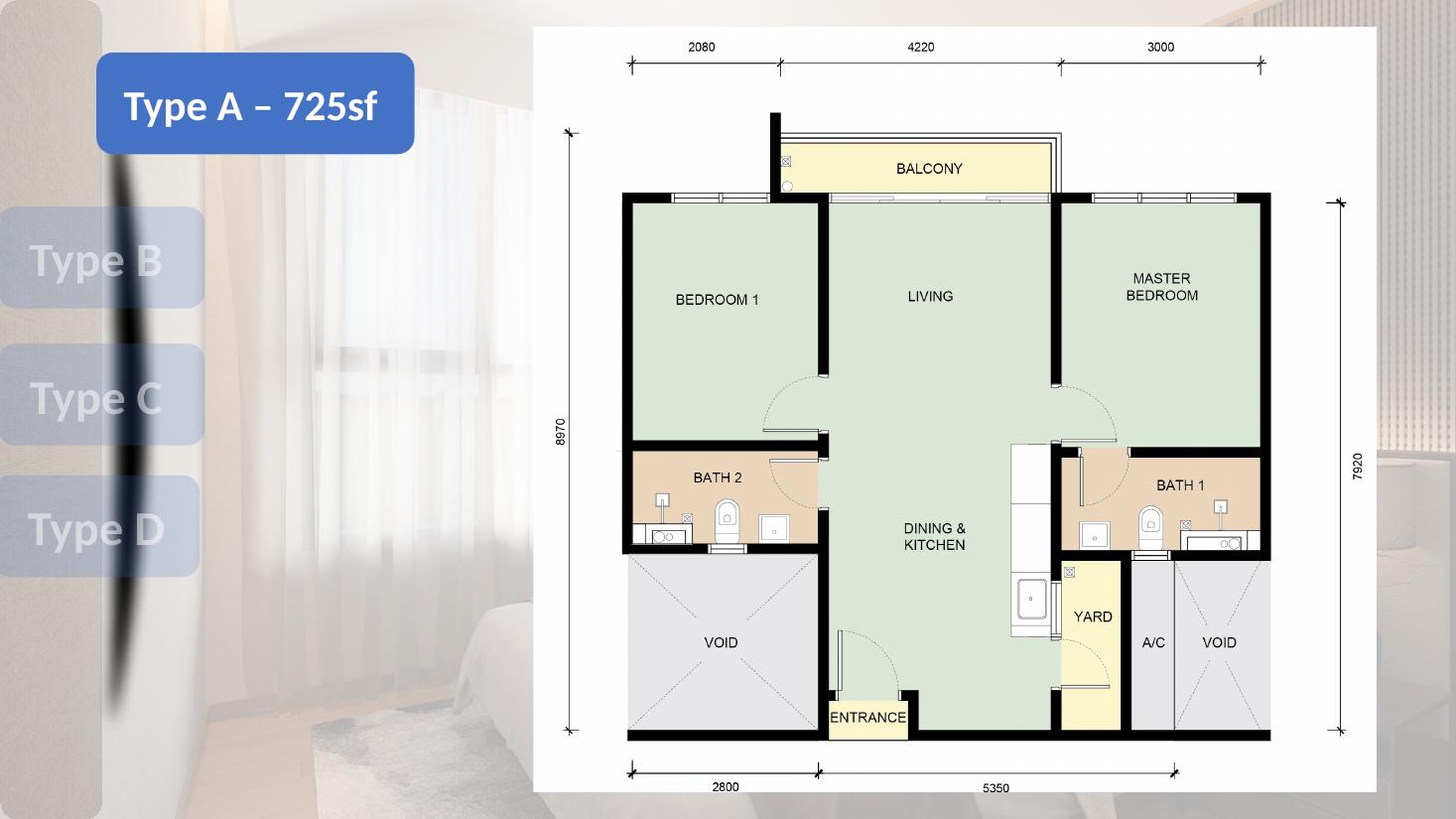 Type A floor plan