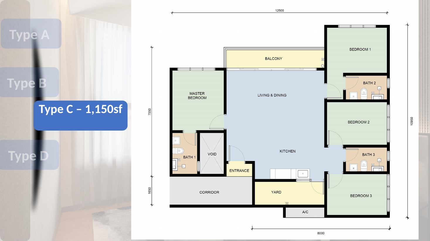 Type C floor plan