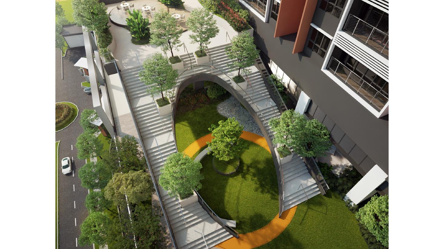 Laverra landscaped deck